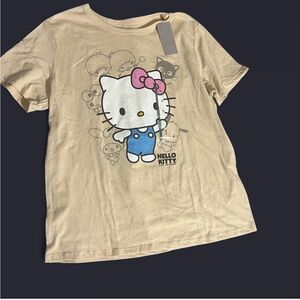 Hello Kitty Cream Short Sleeve Tee with Graphic